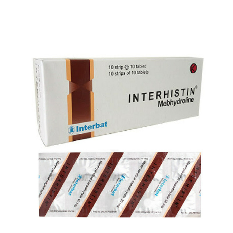 INTERHISTIN 50 MG 1 STRIP @ 10 TABLET