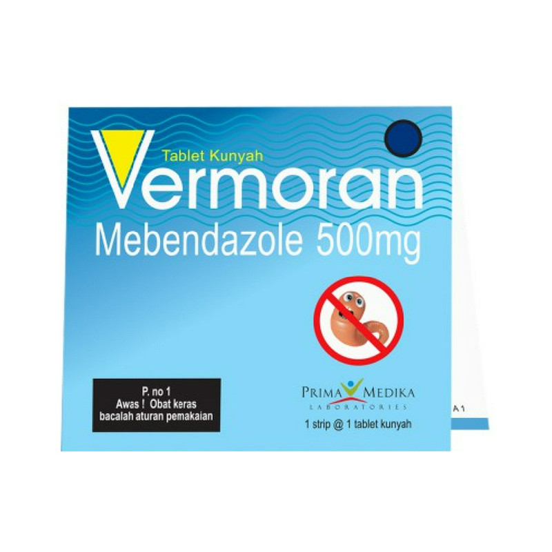 VERMORAN 1 STRIP @ 1 TABLET KUNYAH