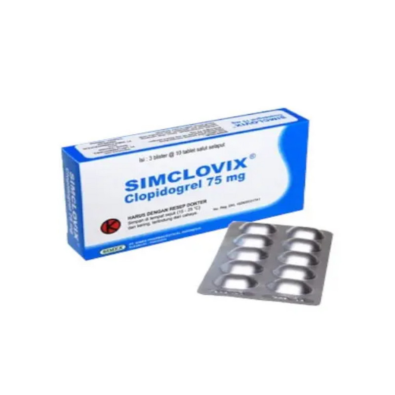 SIMCLOVIX 75 MG 1 BLISTER @ 10 TABLET SALUT SELAPUT