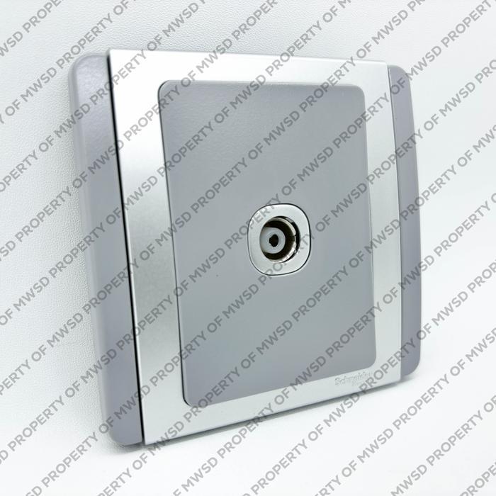 SCHNEIDER NEO TV SOCKET GREY SILVER E3031TV_GS ...Eletronik