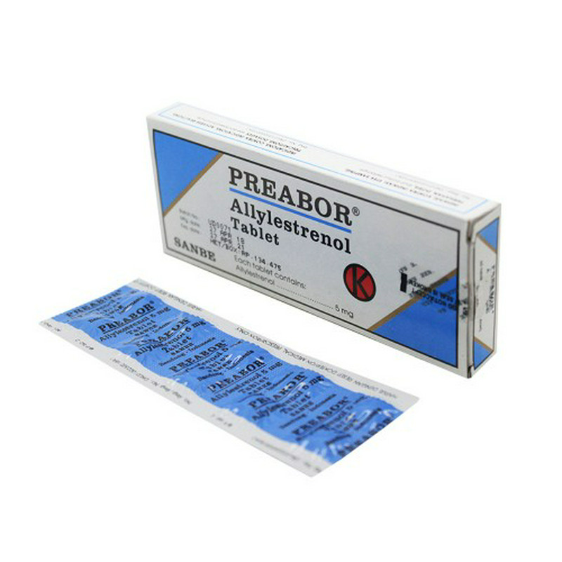 PREABOR 5 MG 1 STRIP @ 10 TABLET