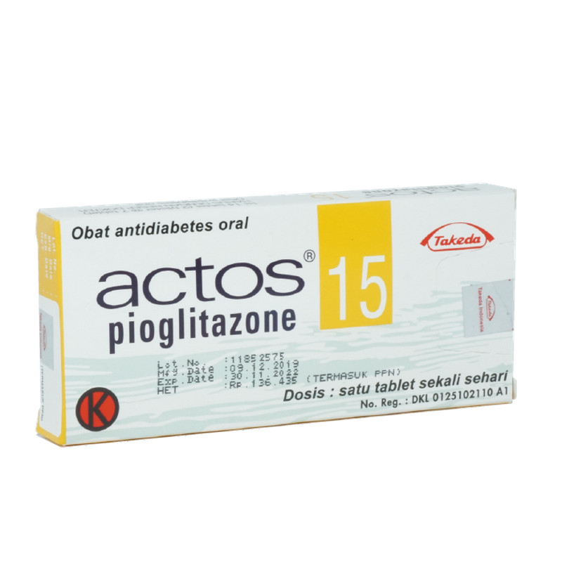 ACTOS 15 MG 1 BLISTER @ 7 TABLET