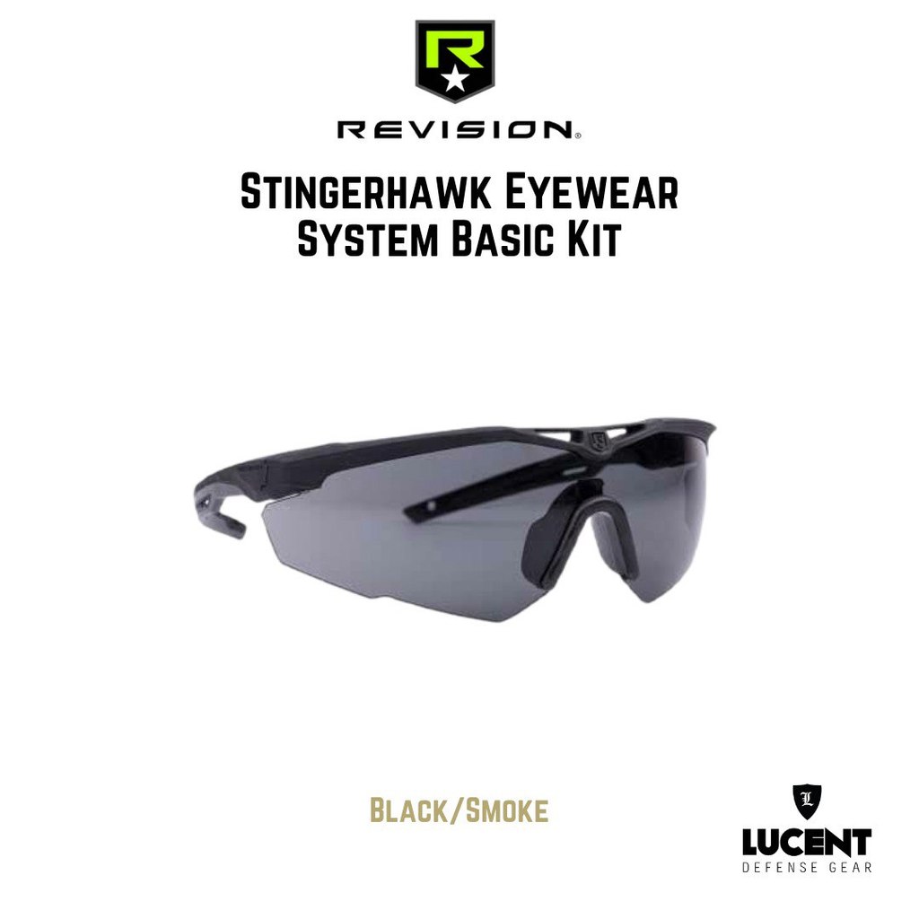 Revision Stingerhawk Eyewear System Basic Kit (Black/Smoke)