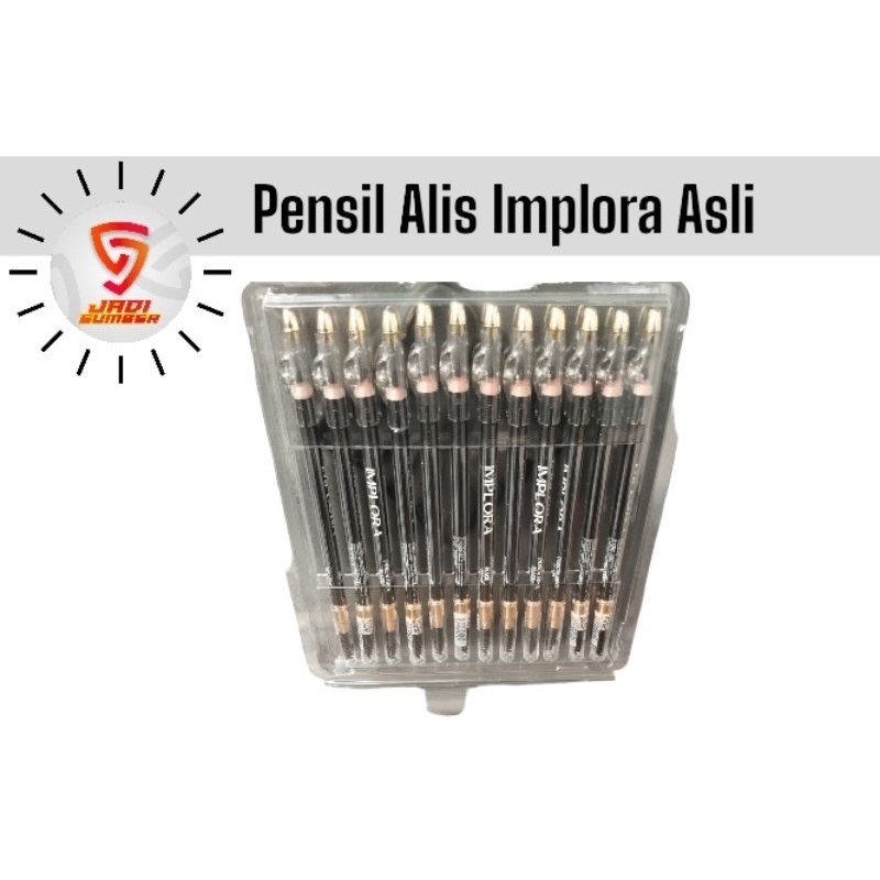 Pensil Alis Implora Original 12 pcs Berkualitas