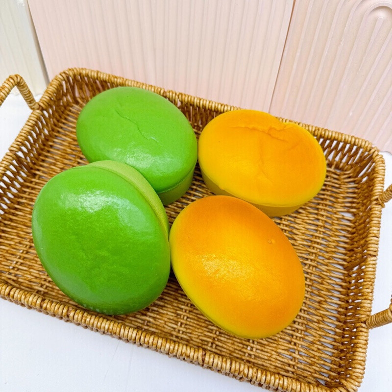 MURMER READY STOCK medium oval mousse cheese cake squishy