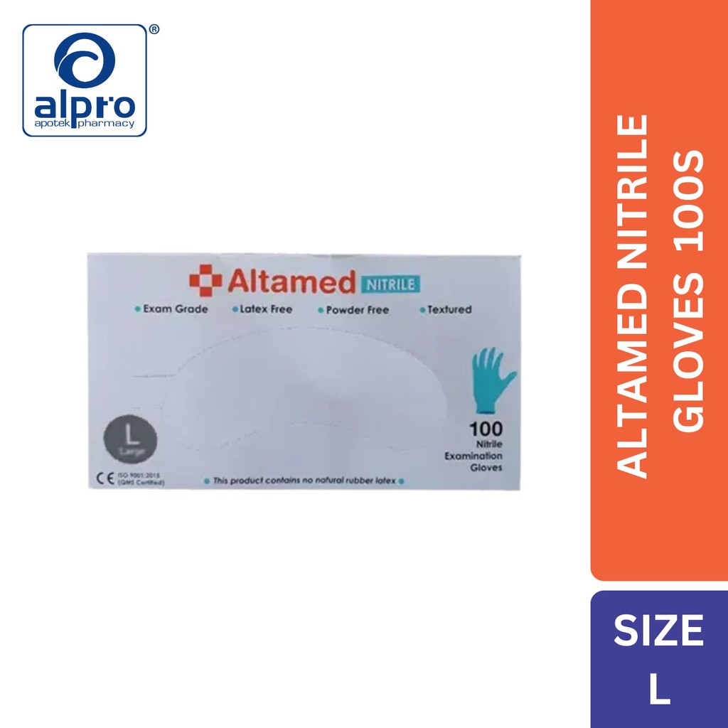 Altamed Nitrile Gloves L 100S