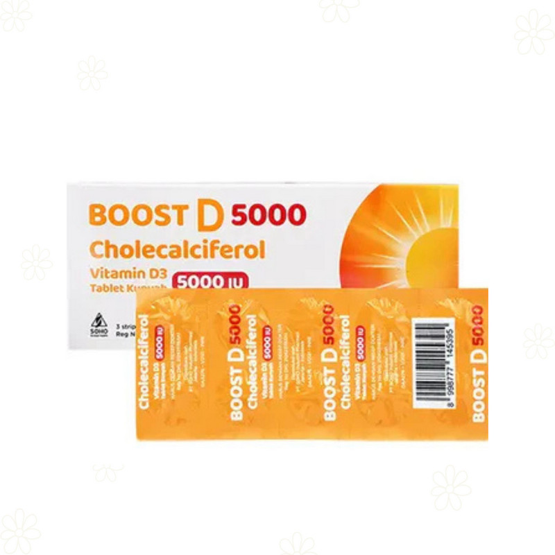 BOOST D 5000 1 STRIP @ 10 TABLET KUNYAH