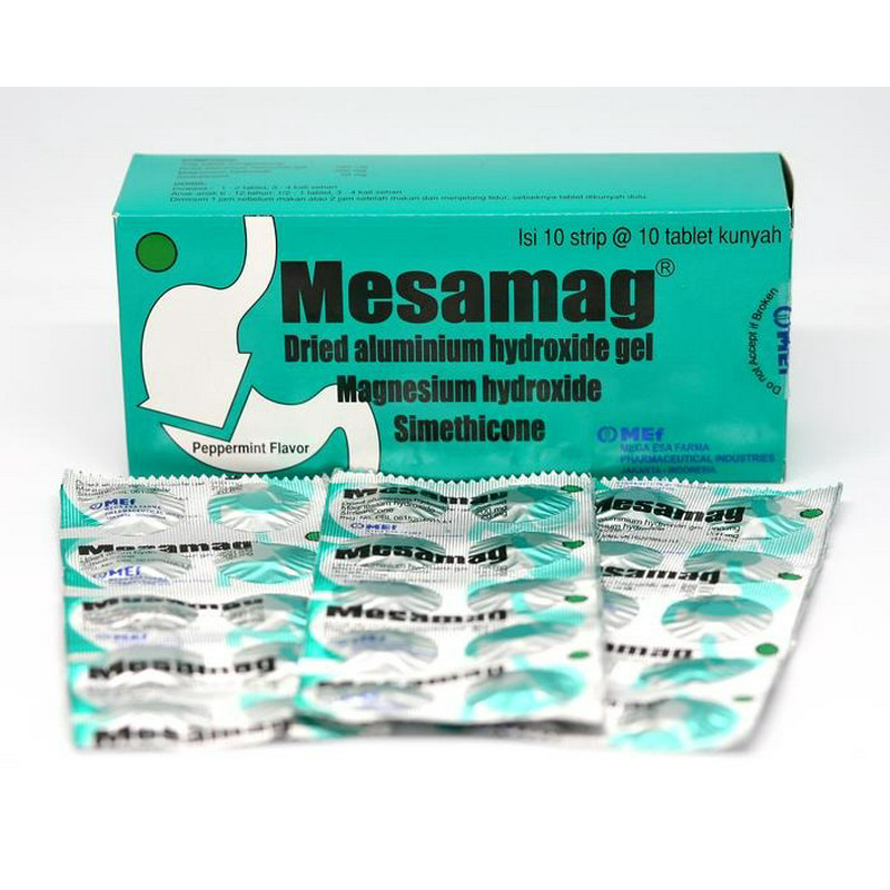 MESAMAG 1 STRIP @ 10 TABLET KUNYAH