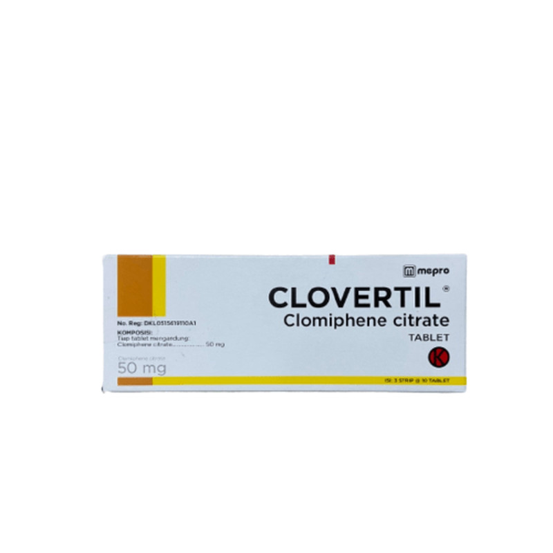 CLOVERTIL 50 MG 1 STRIP @ 10 TABLET