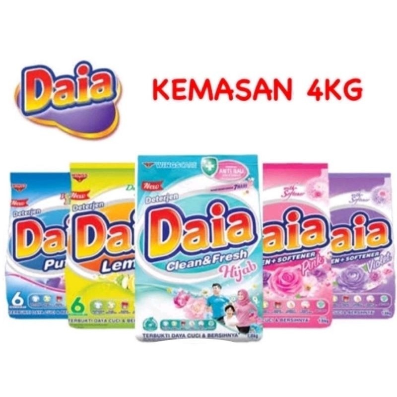 DAIA DETERJEN 4KG - RANDOM --
