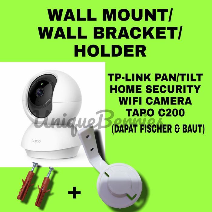 TP-LINK Tapo C200 Pan Security Camera CCTV Wall Mount Bracket Holder - Putih