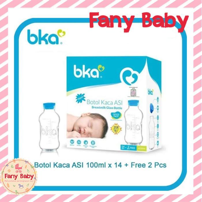 Bka (16pcs 100ml) Botol Kaca Asi