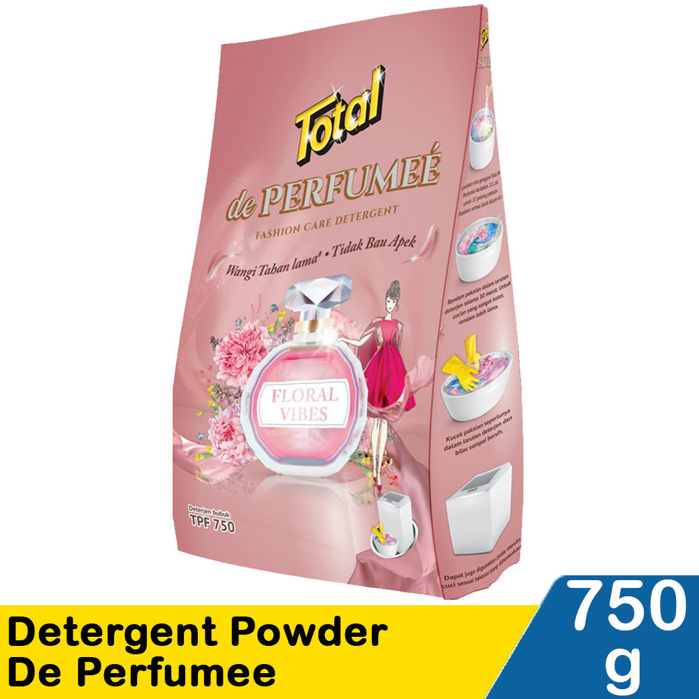 TOTAL DETERGENT POWDER DE PERFUMEE 750g