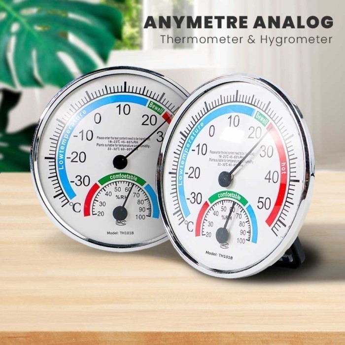 Analog Thermometer Hygrometer Temperature Humidity - TH101B