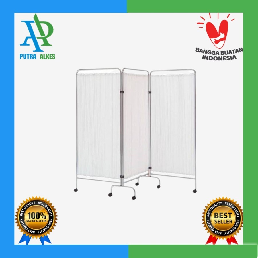 Bed Screen 3 Bidang Besi PC