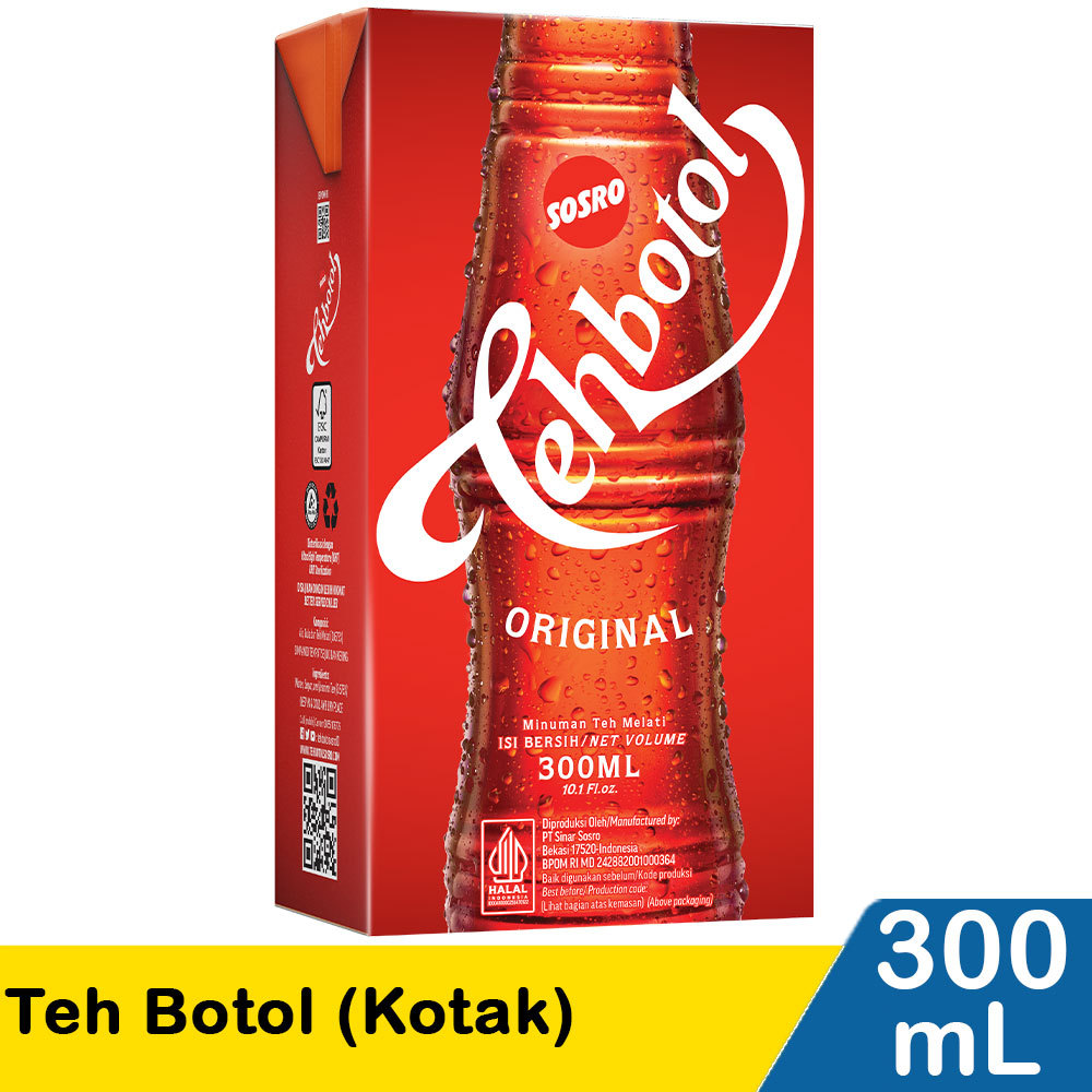 SOSRO TEH BOTOL (KOTAK) 330/300mL