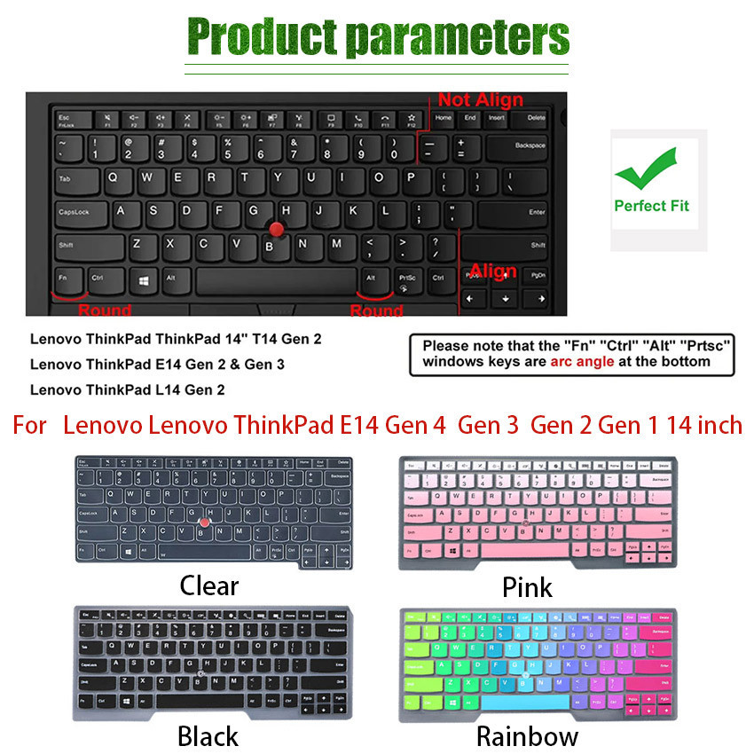 Cover Keyboard Protector Thinkpad E480 X1 Carbon 14"