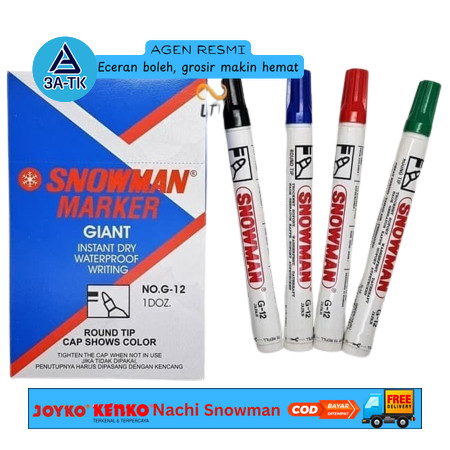 Spidol Snowman Permanen Original