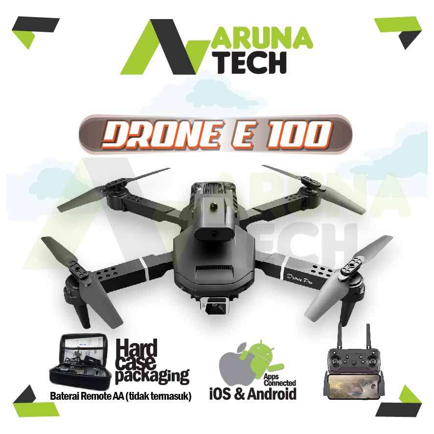 Drone 4k Obstacle Dual Kamera drone E100 Obstacle Avoidance Camera