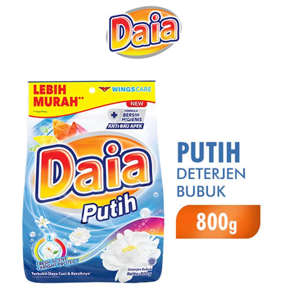 DAIA DETERGENT BUBUK PUTIH 850/800g