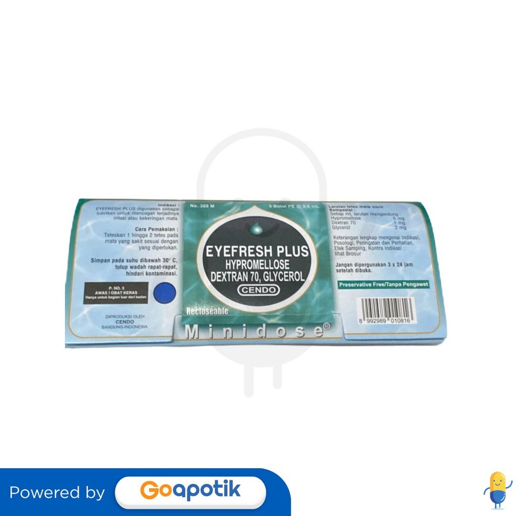 Cendo Eyefresh Minidose Plus 5 X 0,6 Ml