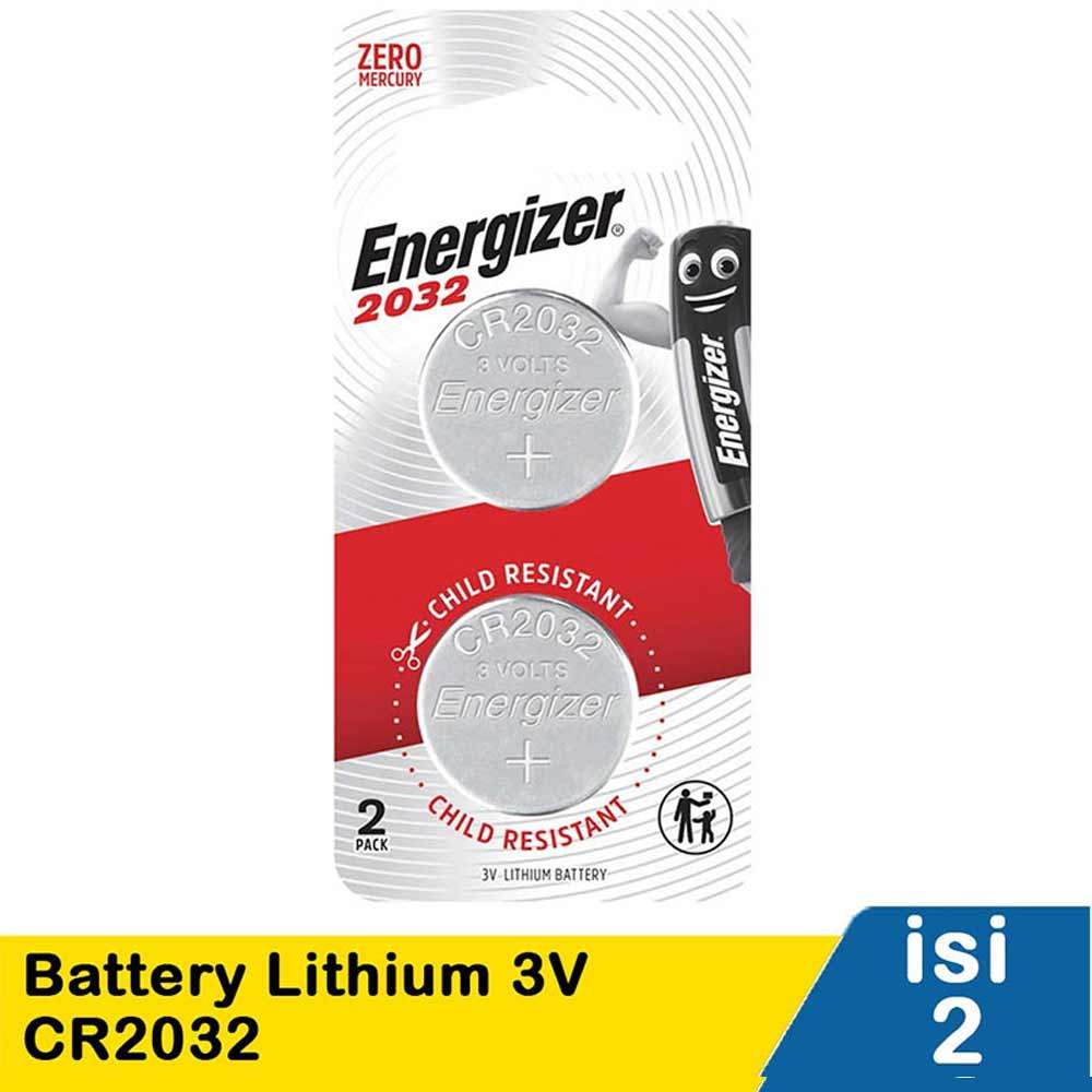 ENERGIZER BATTERY LITHIUM 3V 2032 2'S