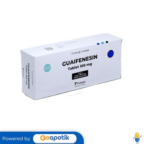 Guaifenesin Triman 100 Mg Box 100 Tablet