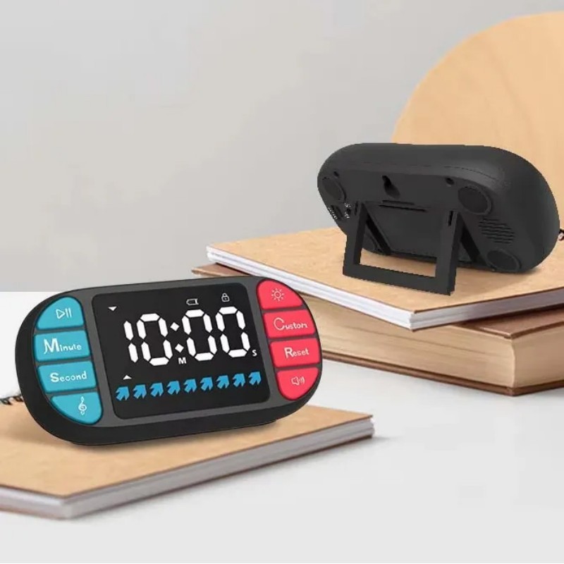 Educational Kids Timer Shaped like Gamepad Console with LED Display Fun Count down Clock Adjustable Study Play Child Lock