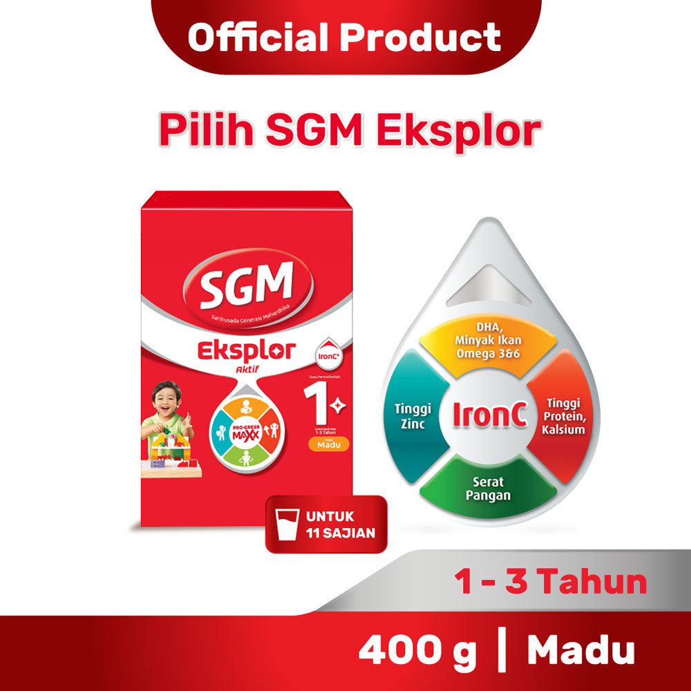 SGM EKSPLOR 1+ PRO-GRESSMAXX SUSU PERTUMBUHAN MADU 400g