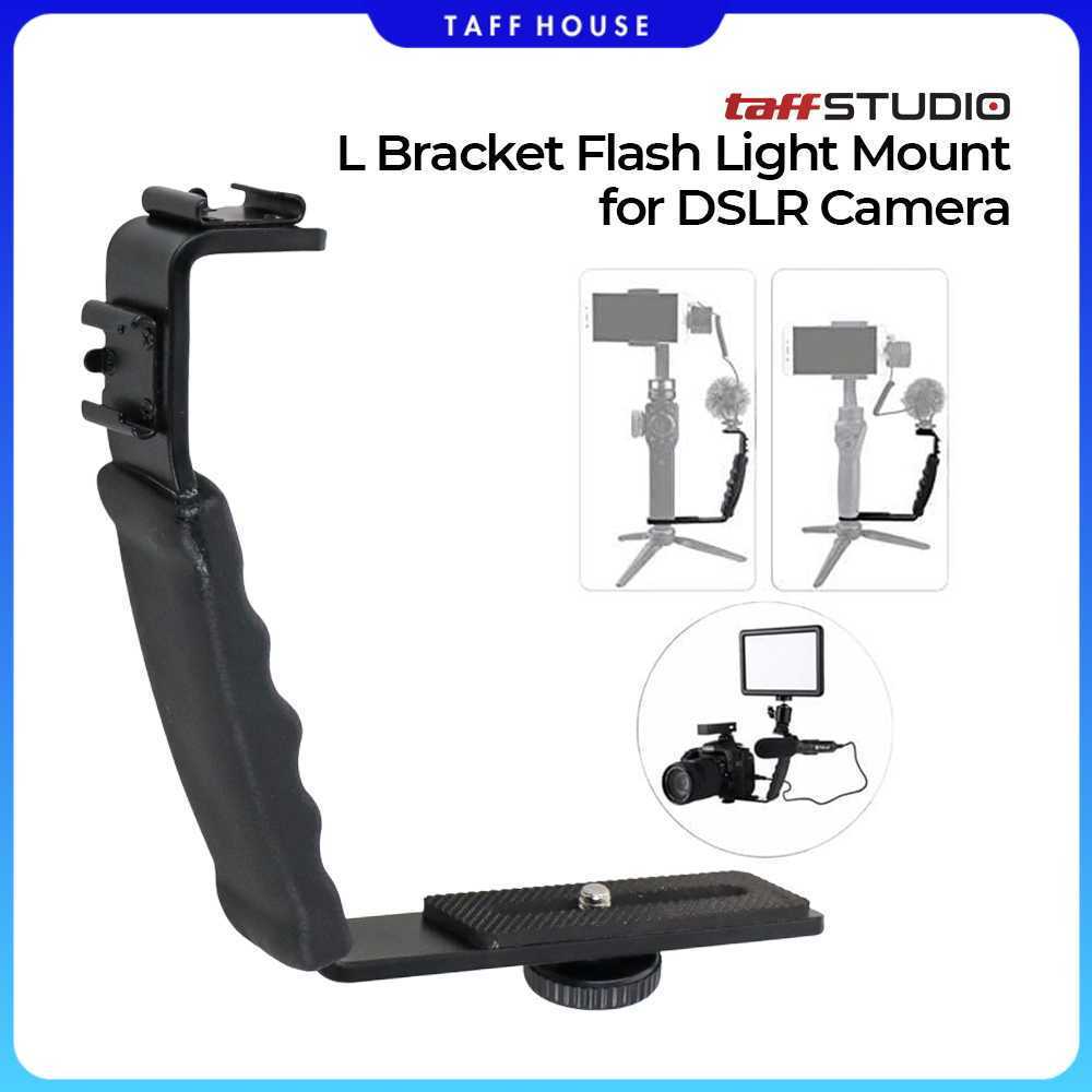 TaffSTUDIO L Bracket Flash Light Mount for DSLR Camera - XDV-1