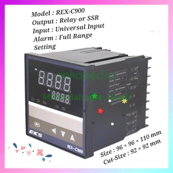 Temperature Controller PIB REX-C900 Relay or SSR Full Range Setting by Homeware Equipt