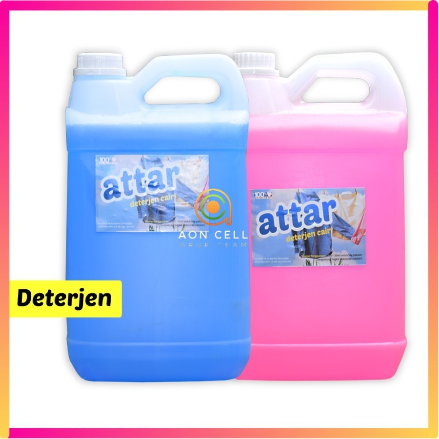 Detergen Deterjen Cair ATTAR 5 Liter