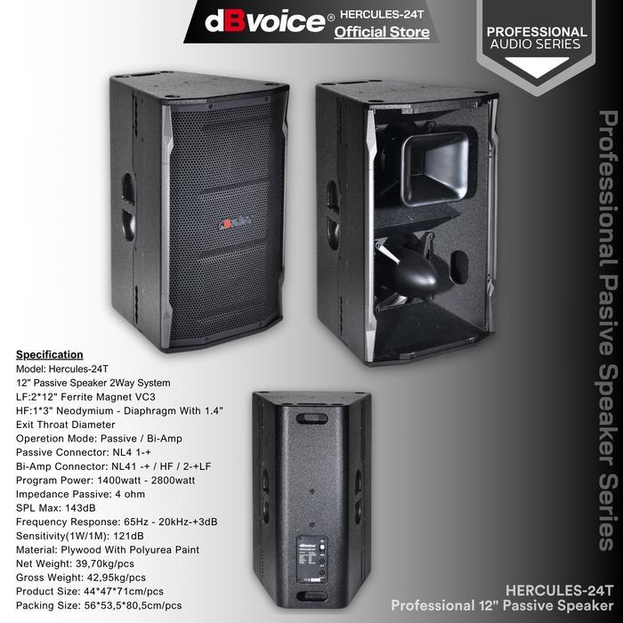 dBvoice HERCULES-24T Professional Pasif Speaker/Line Array 2WAY