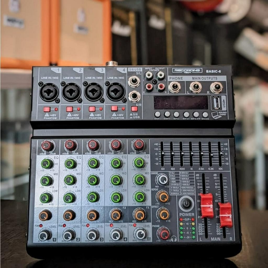 RECORDING TECH BASIC 6 MIXING CONSOLE | Audio MIxer 6 Channel Basic6
