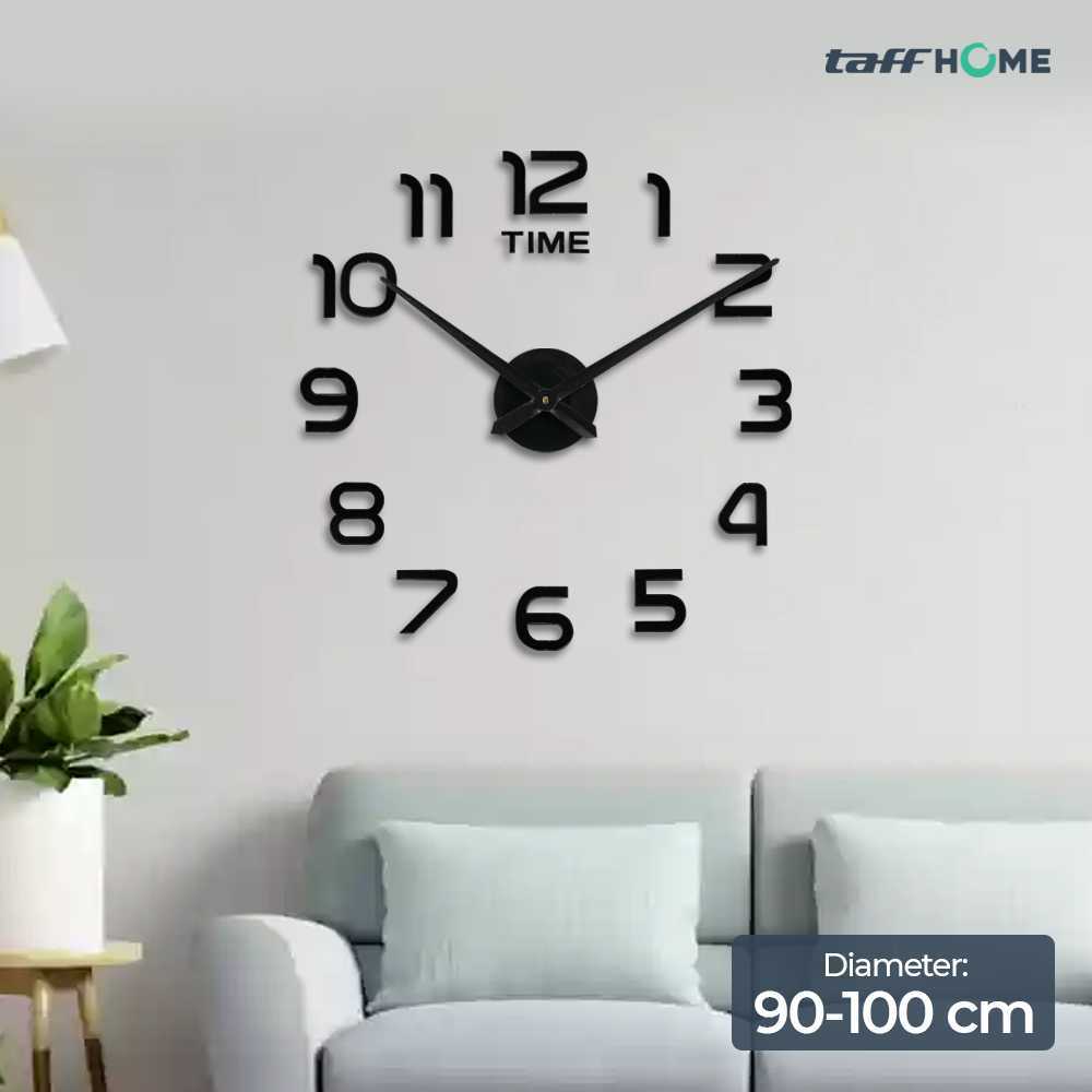 JENZER - Jam Dinding DIY Giant Wall Clock Quartz 90