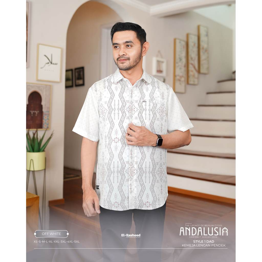 Kemeja Andalusia Lengan Pendek Dewasa