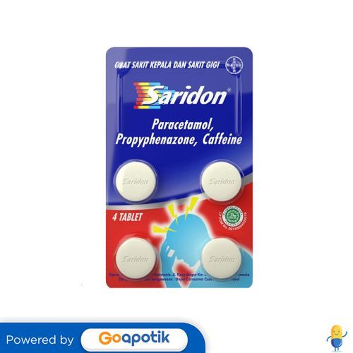 Saridon Strip Isi 4 Tablet
