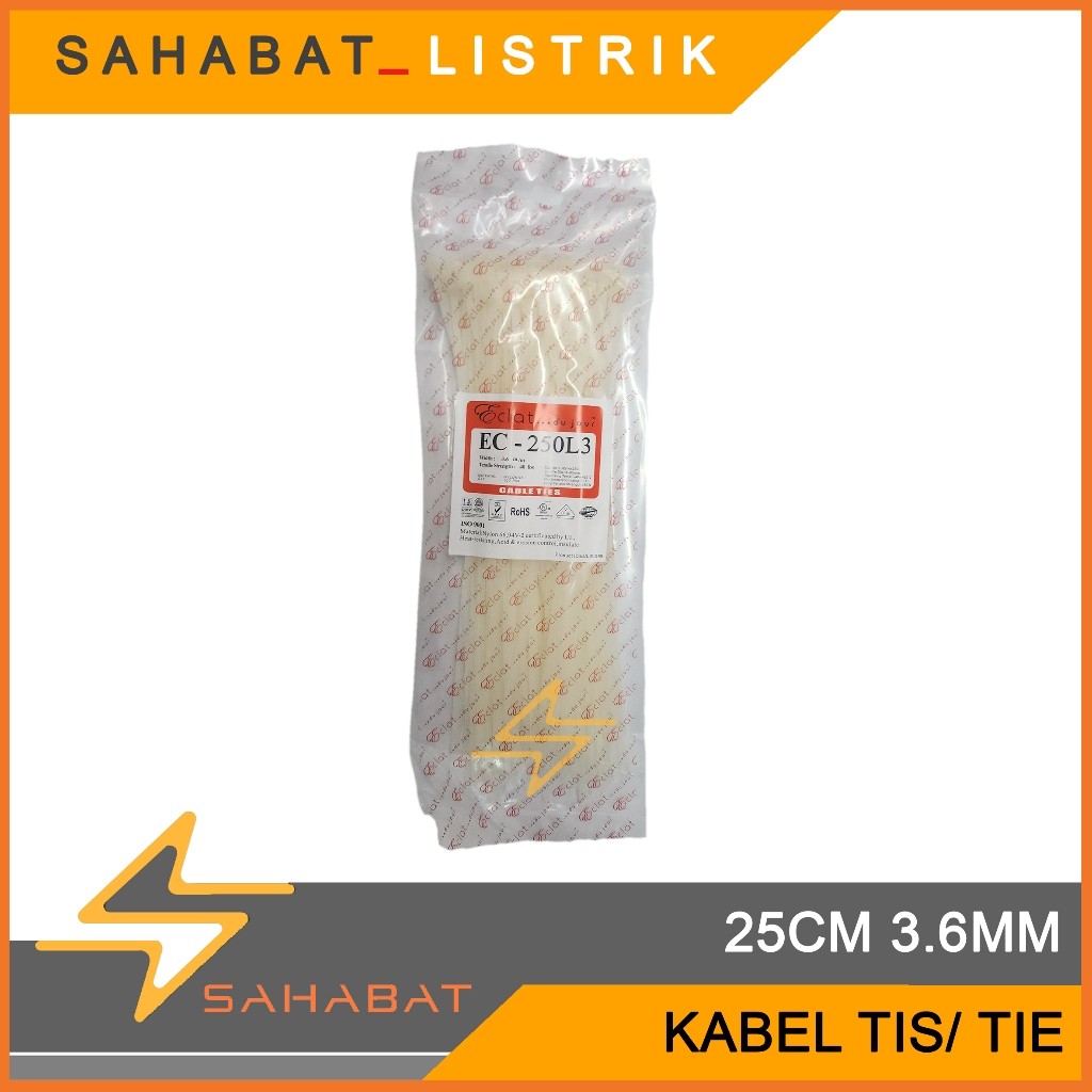 KABEL TIES/ KABEL TIS 25cm ECLAT