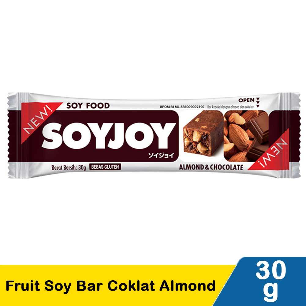 SOYJOY FRUIT SOY BAR COKLAT ALMOND 30g