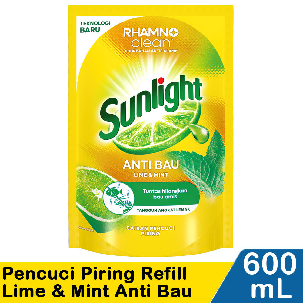 SUNLIGHT PENCUCI PIRING REF LME&MNT ANT BAU 650/600mL