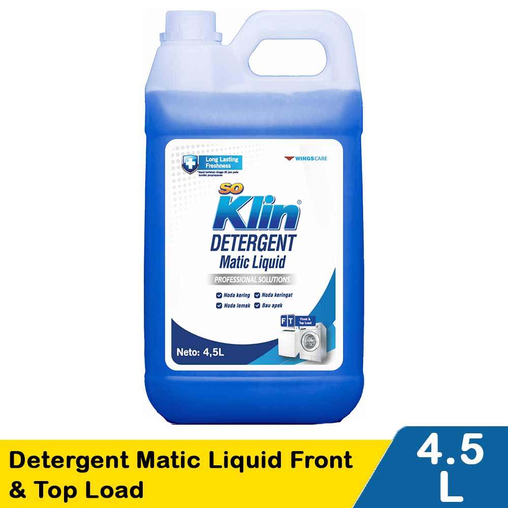 SO KLIN DETERGENT MATIC LIQUID FRONT&TOP LOAD 5/4.5L