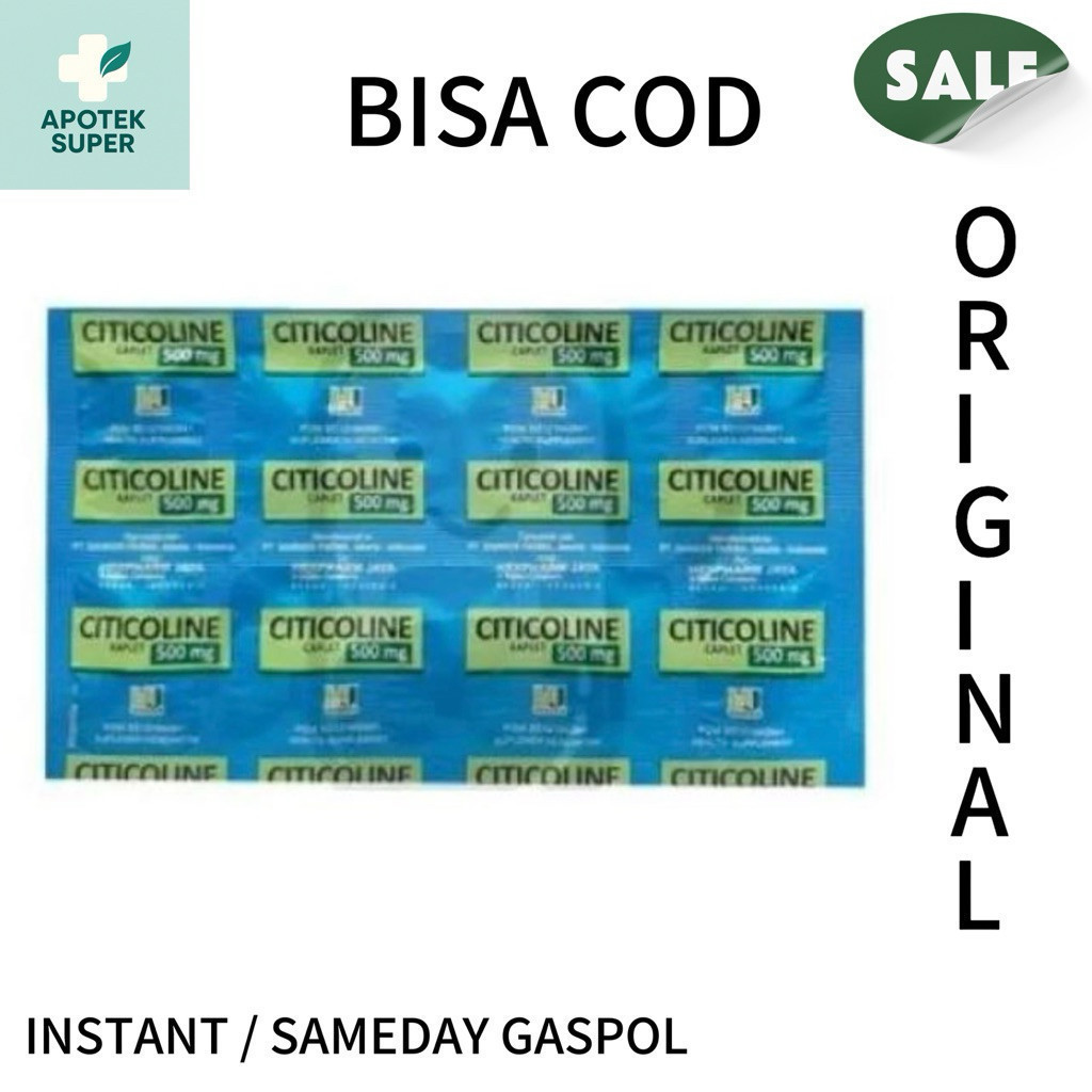 Vitamin Suplemen Citicoline Strip Isi 10 Tablet Hexpharm