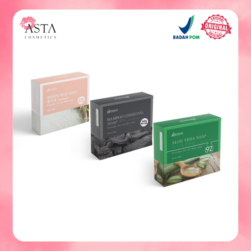 HANASUI SOAP BAR WITH SCRUB 60gr