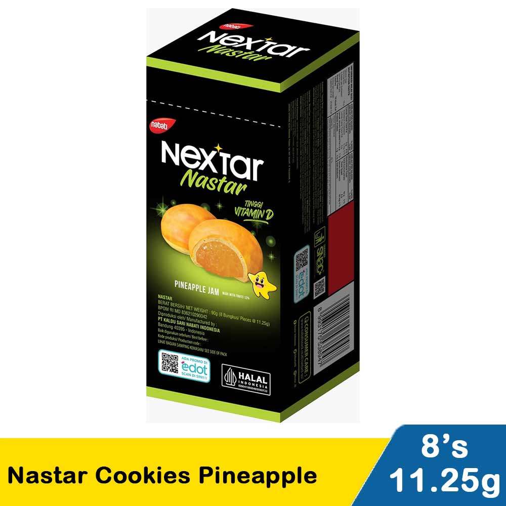 NEXTAR NASTAR COOKIES PINEAPPLE 8x10g