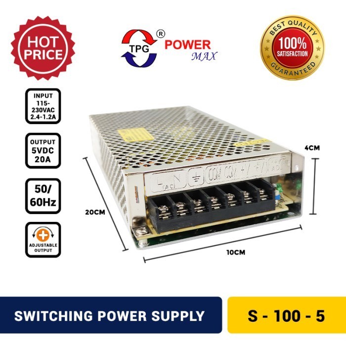 Power Supply Single Output TPG Type S-100-5