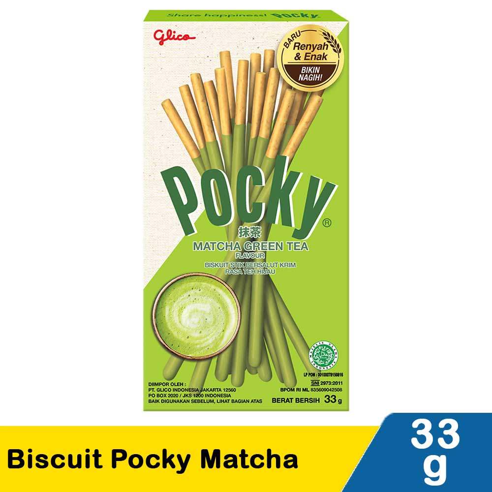GLICO BISCUIT POCKY MATCHA 33g