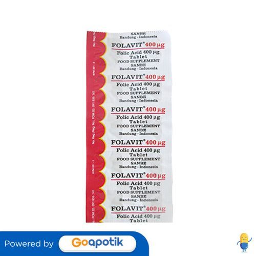 Folavit 400 Mcg Strip 10 Tablet