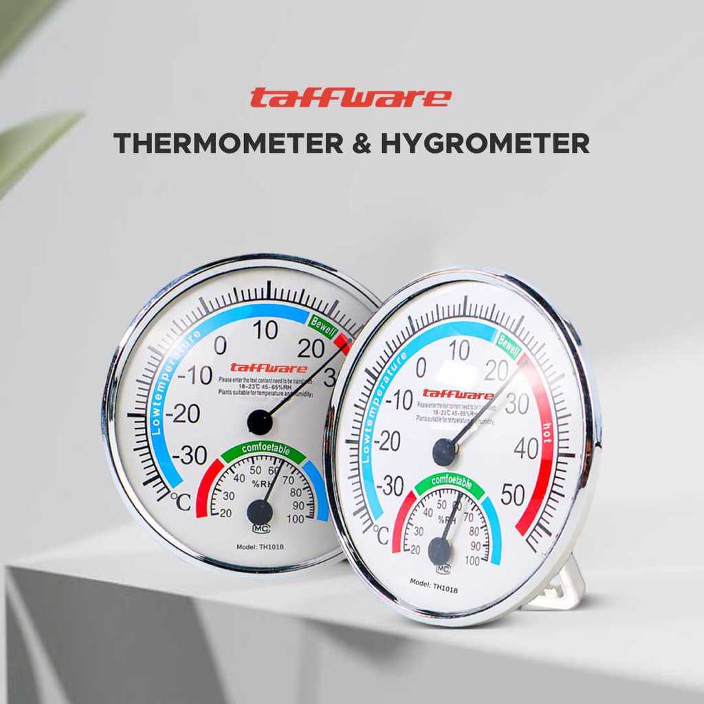Taffware Analog Thermometer Hygrometer Temperature Humidity - TH101B