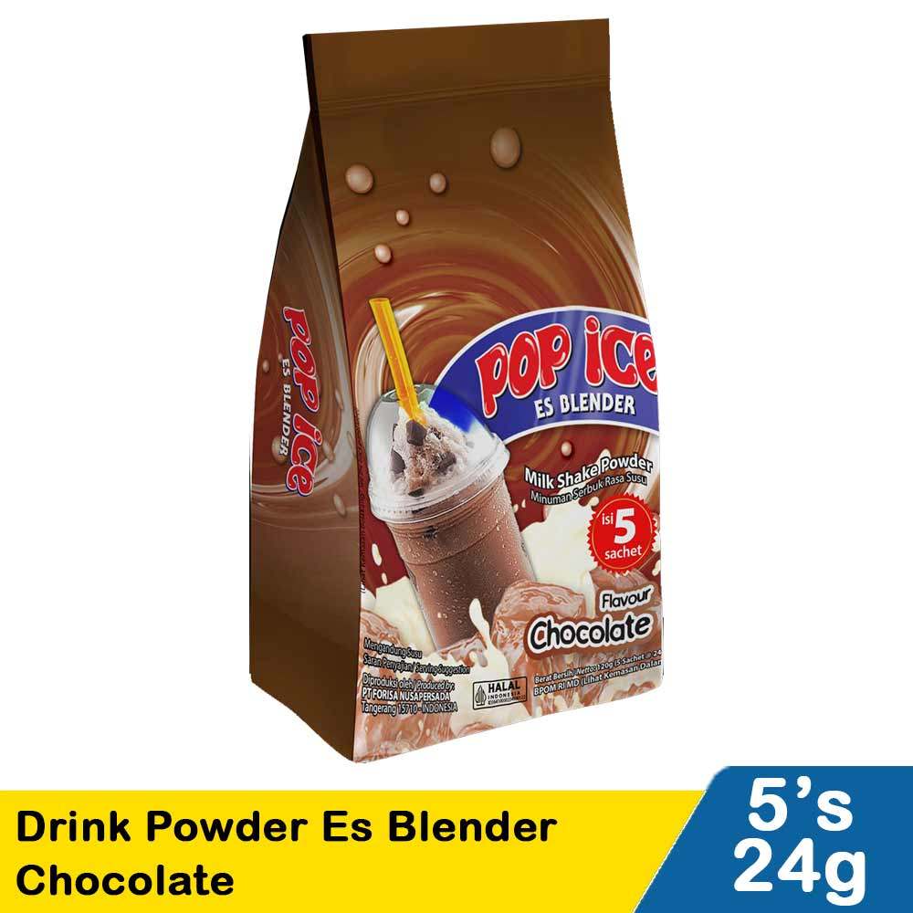 POP ICE DRINK POWDER ES BLENDER CHOCOLATE 5x24g