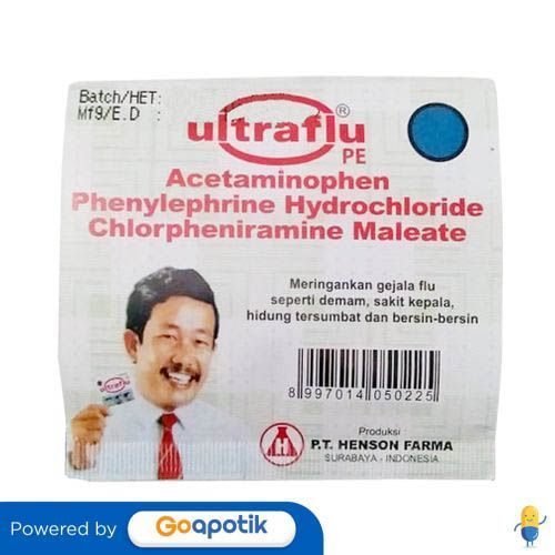 Ultraflu Pe Strip 4 Kaplet